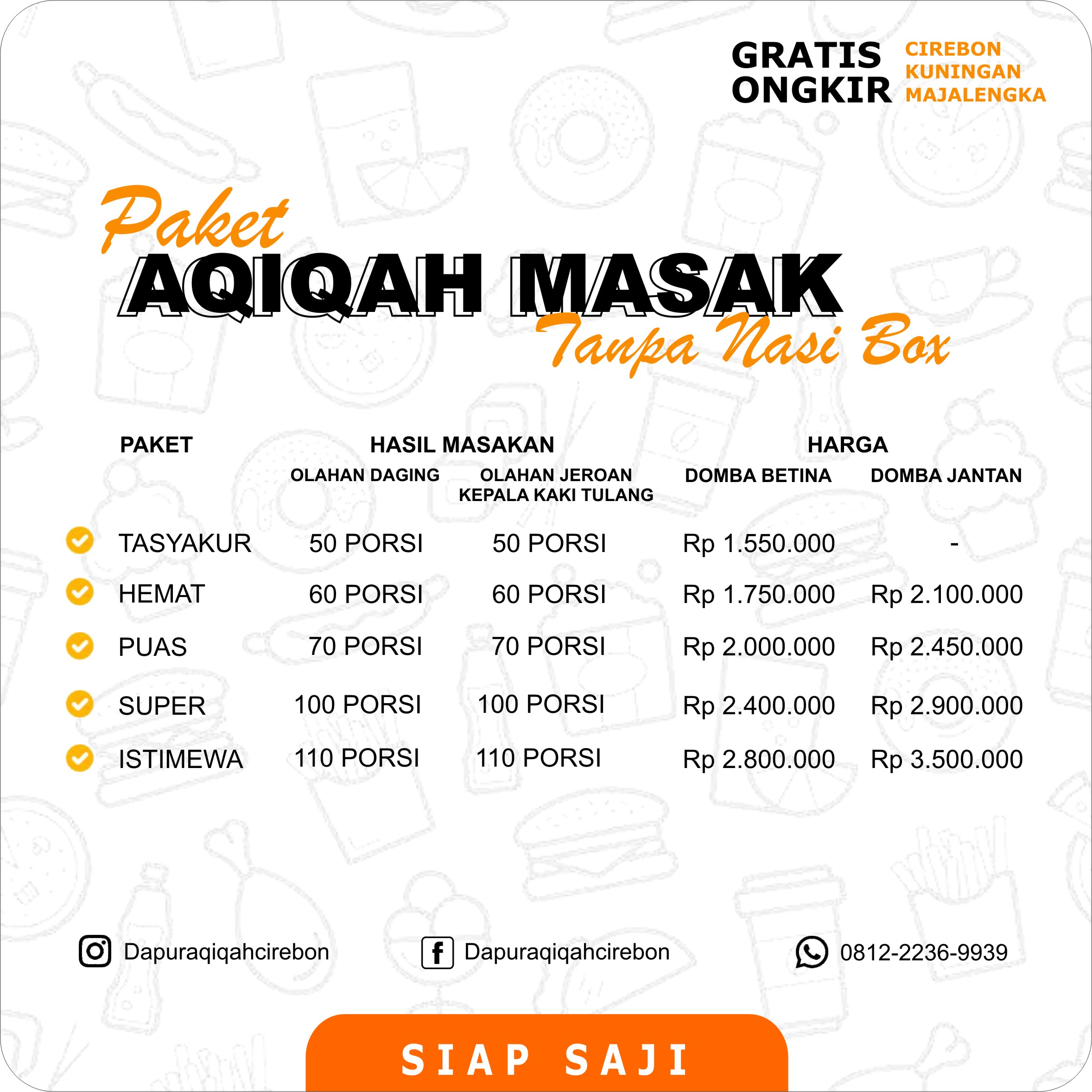 Dapur Aqiqah CIrebon Kuningan Majalengka