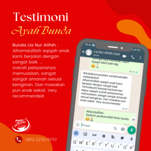 testimoni pelanggan dapur aqiqah cirebon